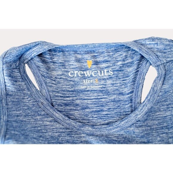 J.Crew Crewcuts Girls' Active Tank Dress Blue Tank Racerback - Size 8Y - Picture 4 of 4